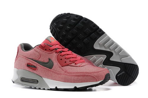 Nike Air Max 90 Womenss Shoes Light Peack Red Black Hot On Sale Factory Outlet